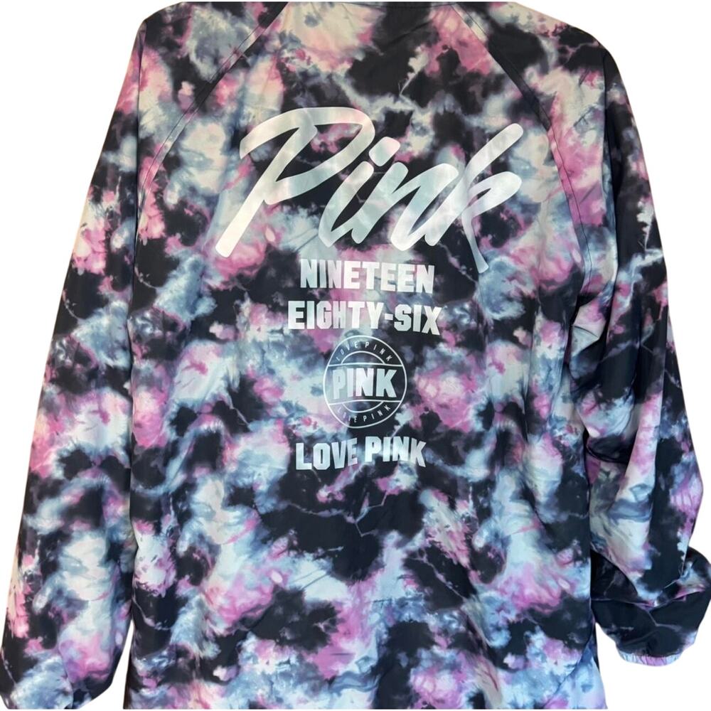 PINK Victoria's Secret Tie Dye Anorak Jacket Medium - Picture 5 of 8